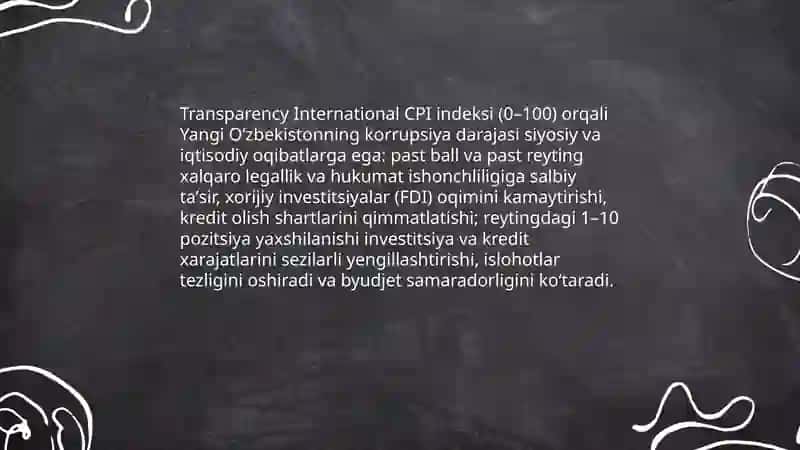 Yangi Oʻzbekistonning ijtimoiy siyosiy iqtisodiy va madaniy hayotida roʻy berayotgan oʻzgarishlarning halqaro reytingi va indekslari ahamiyati 4