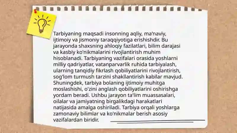 Pedagogika fanining predmeti mazmun mohiyati va uning vazifalari 4