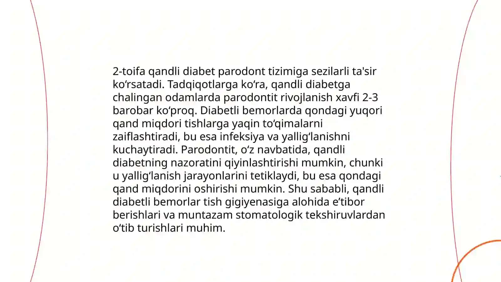Bolalarda Qandli diabet kasalliklarida parodontdagi o’zgarishlar 4