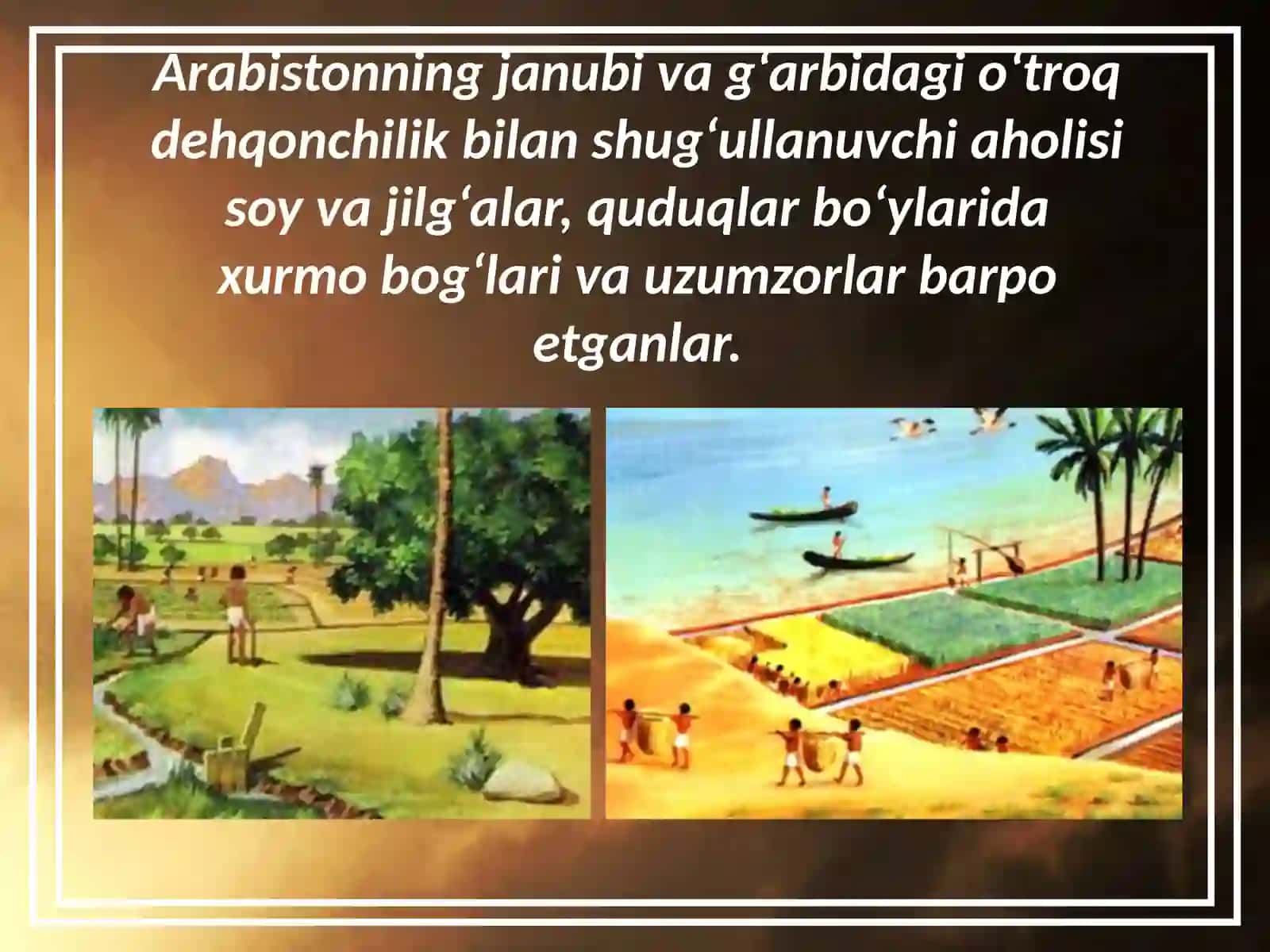 7-sinf Jahon tarixi Arabiston ilk o'rta asrlar boshida dars taqdimot 4
