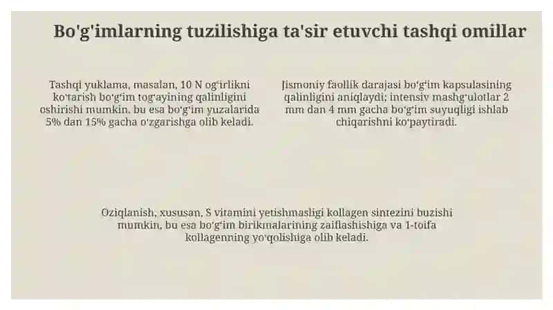 Boʻgʻimlar tuzilishiga tashqi va ichki faktorlarni tasiri 4