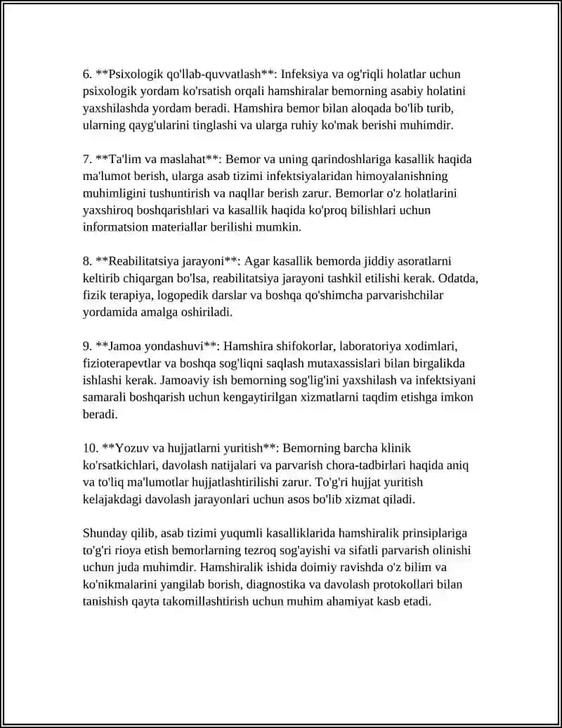 ASAB TIZIMI YUQUMLI KASALIKLARDA HAMSHIRALIK ISHI 4