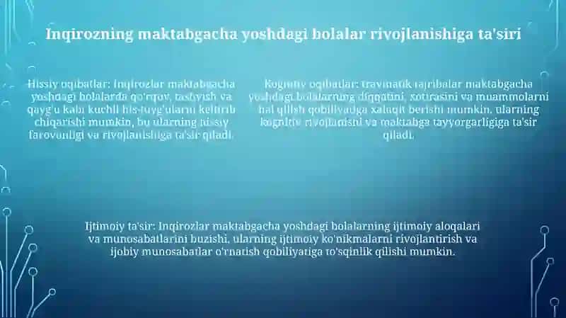 Maktabgacha Yoshdagi Bolalarda Inqiroz 4