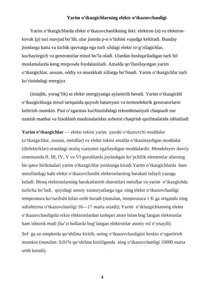 Yarim o’tkazgich parametrlarini o’lchash usullari 4