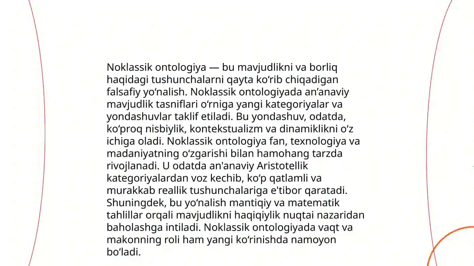 Noklassik ontologiyaning yoʻnalishlari va mohiyati Martin Xaydeggerning Borliq va vaqt asari 4