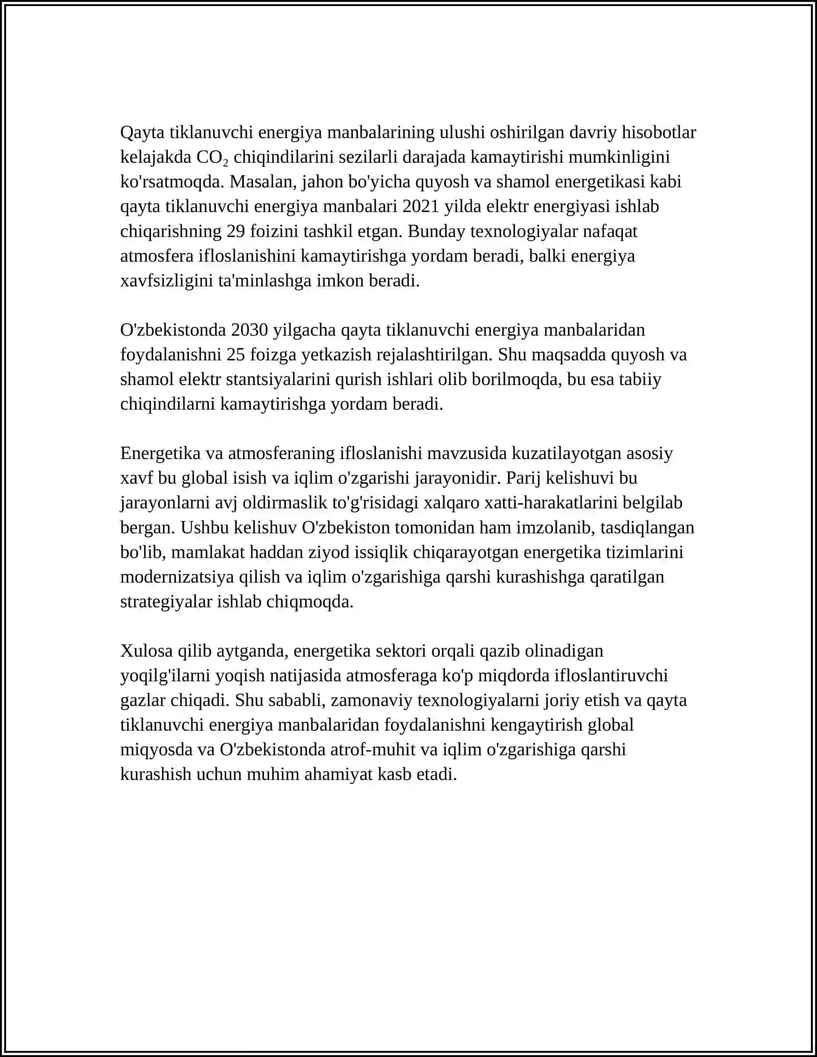 ENERGETIKANING ATROF MUHITGA TAʼSIRI 4