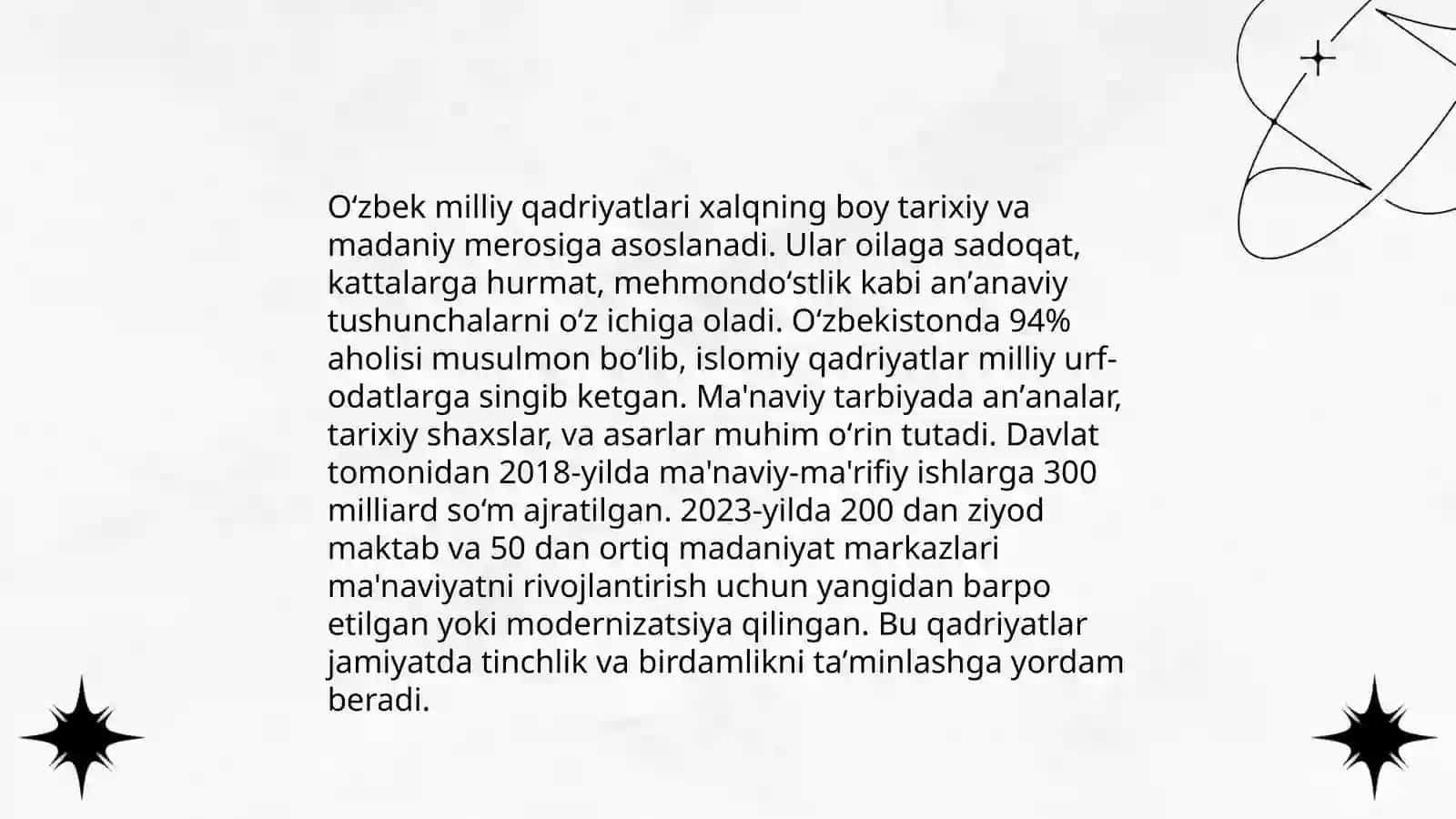 Yangilanayotgan Ozbekistonda ma'naviy tarbiyaning oziga xos xususiyatlari 4