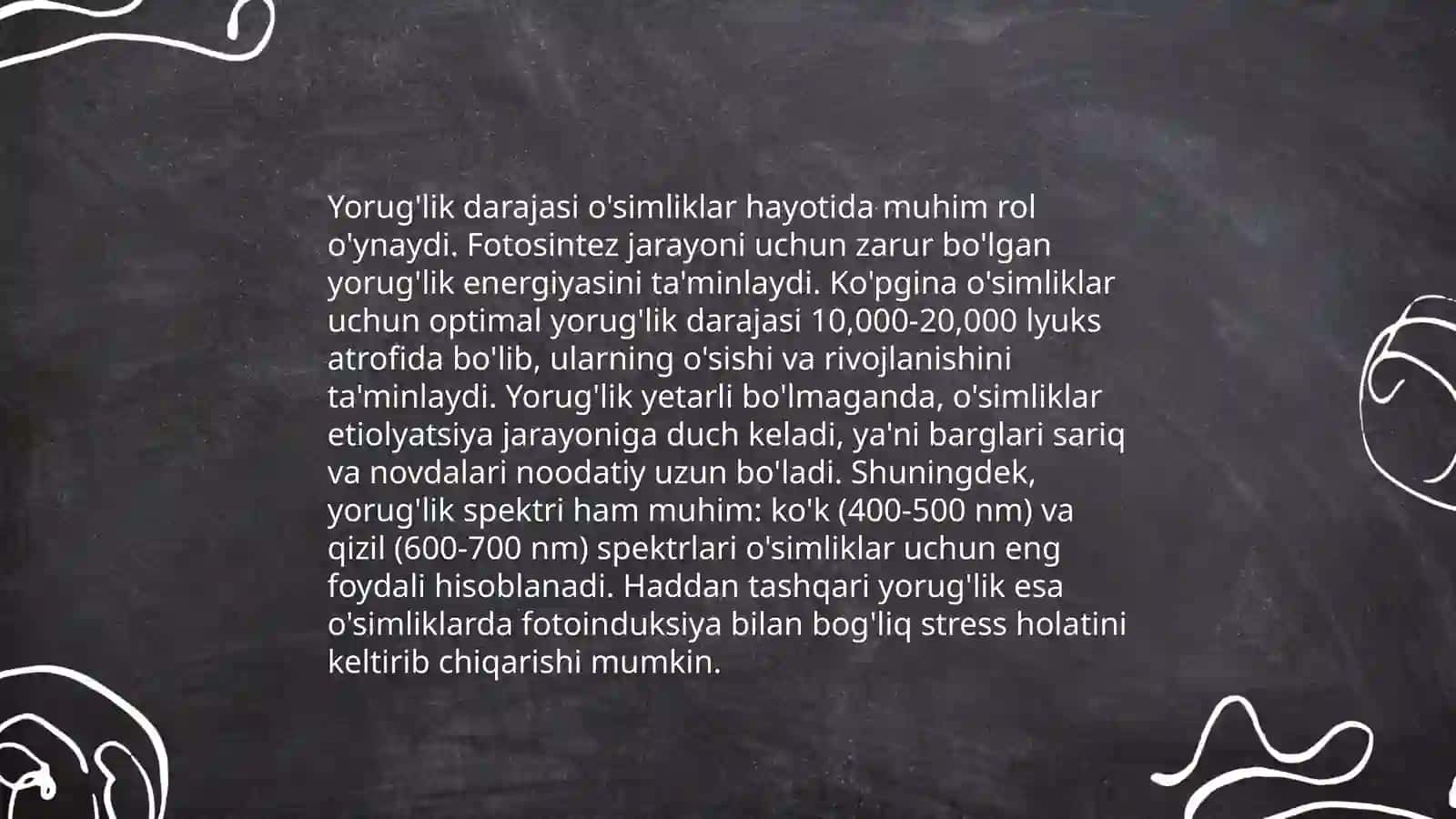 Namlik sharoitida o'simliklarni o'stirish 4
