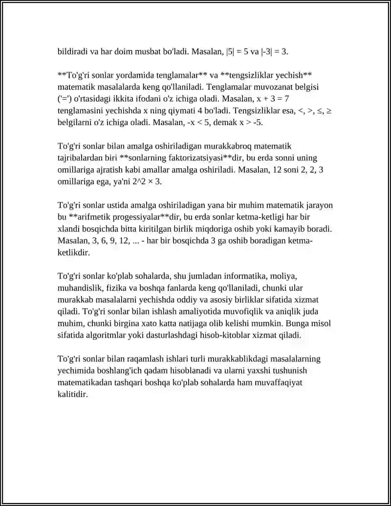 MS ACCESSDA MATEMATIK AMALLARNI BAJARISH 4