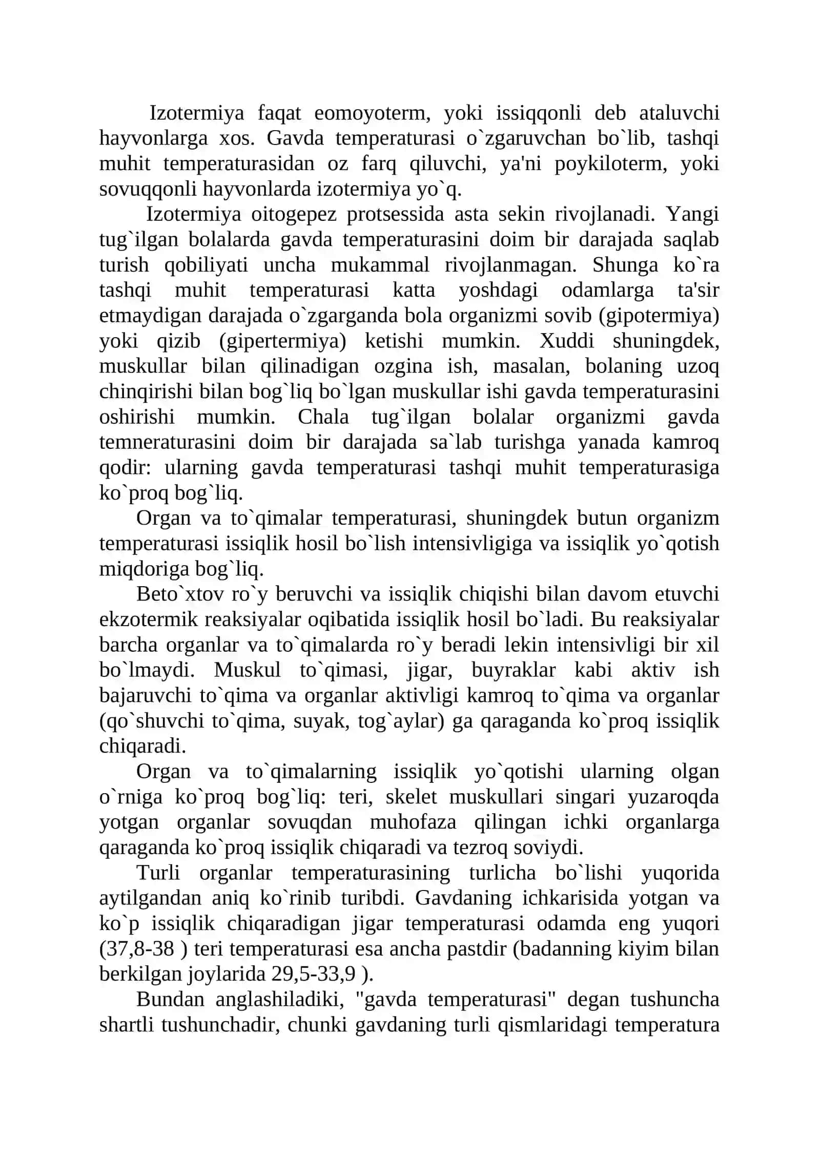 Urganch Davlat Universiteti Biologiya Kurs Ishi 4
