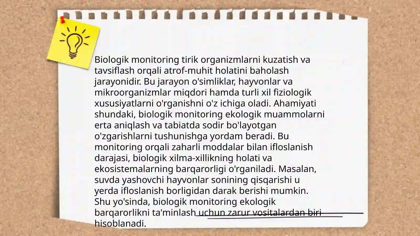 Ekologik xavfni baholash. Atrof-muhit holatlarini baholash metodikasi 4