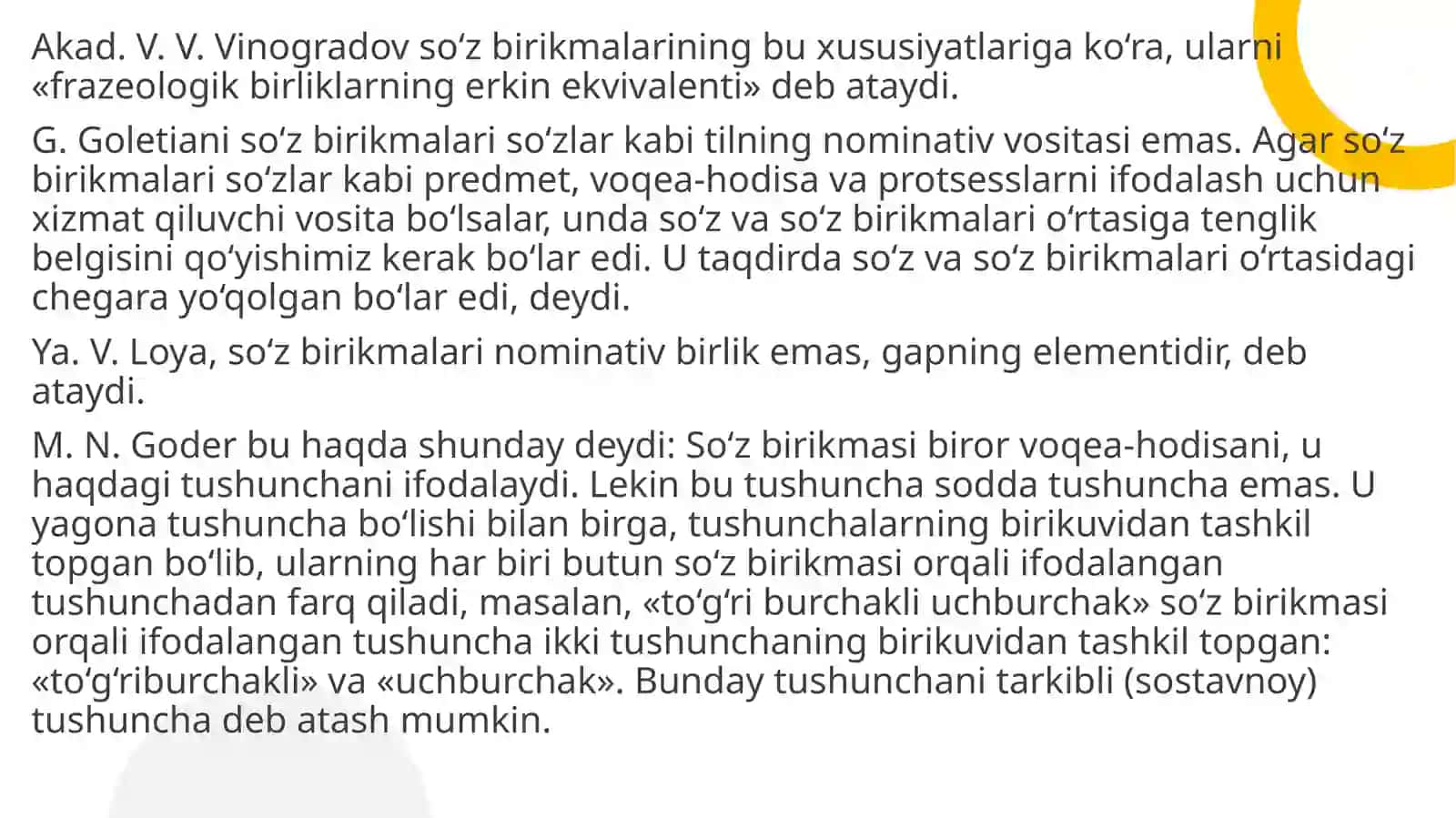 Hozirgi o'zbek adabiy tili fanidan 4