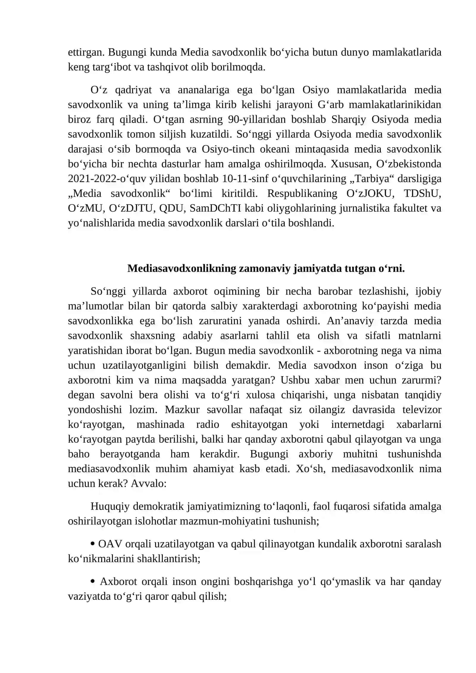 Mediasavodxonlikning rivojlantirish yo‘llari 4