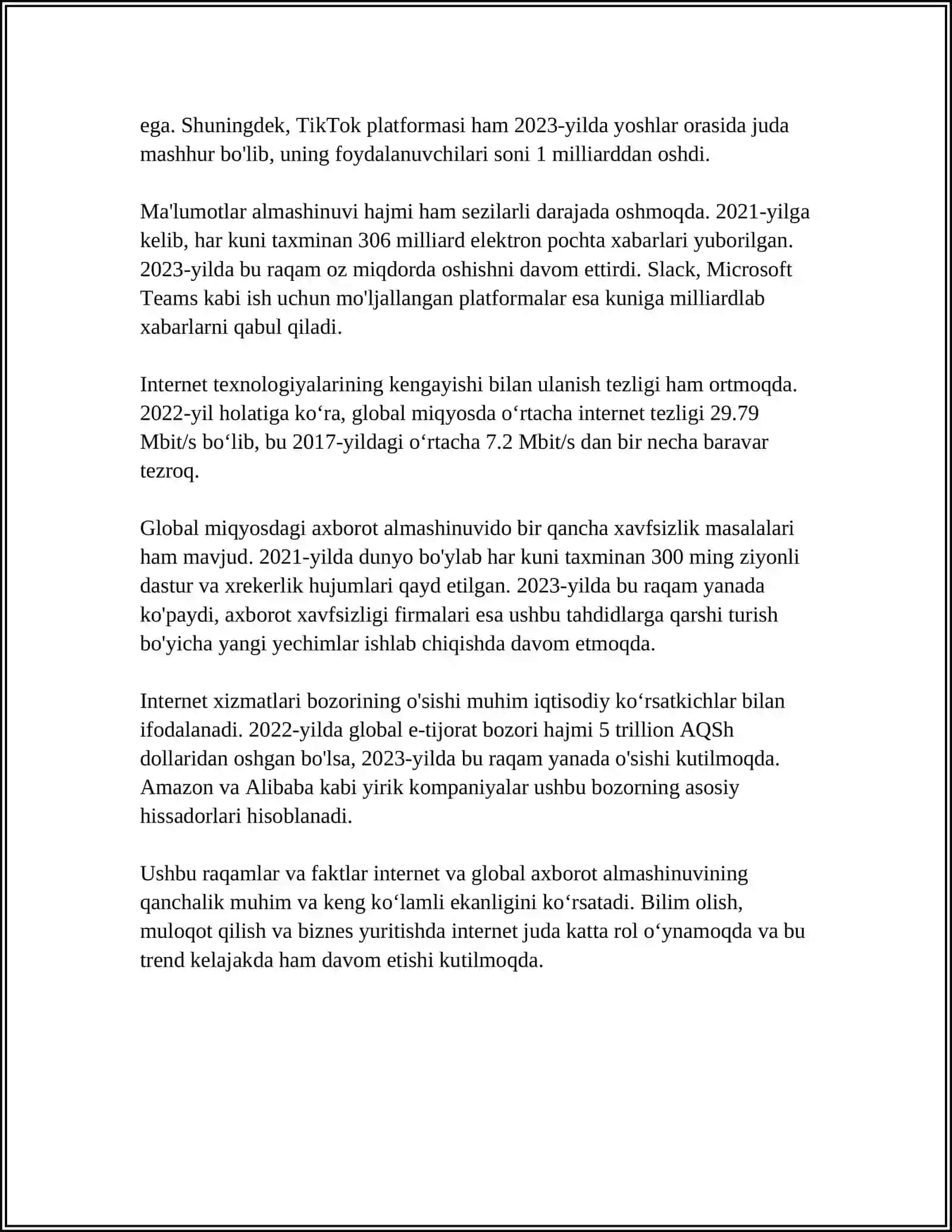 RAQAMLI TEXNOLOGIYALARNING ZAMONAVIY JAMIYAT RIVOJLANISHIGA TAʼSIRI 4