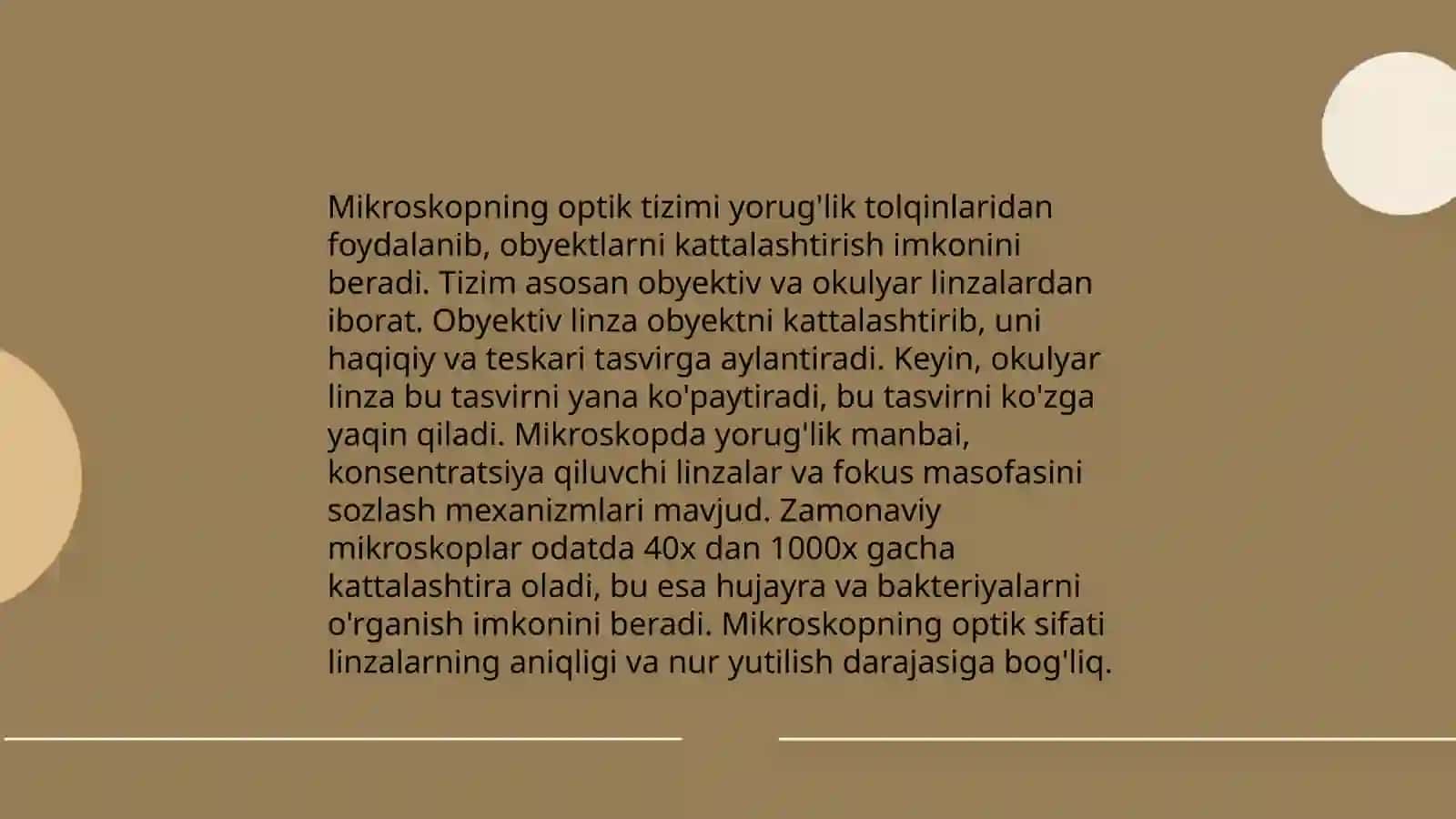 Aseptika qoidalari biologik mikroskopning tuzilishi va unda ishlash 4