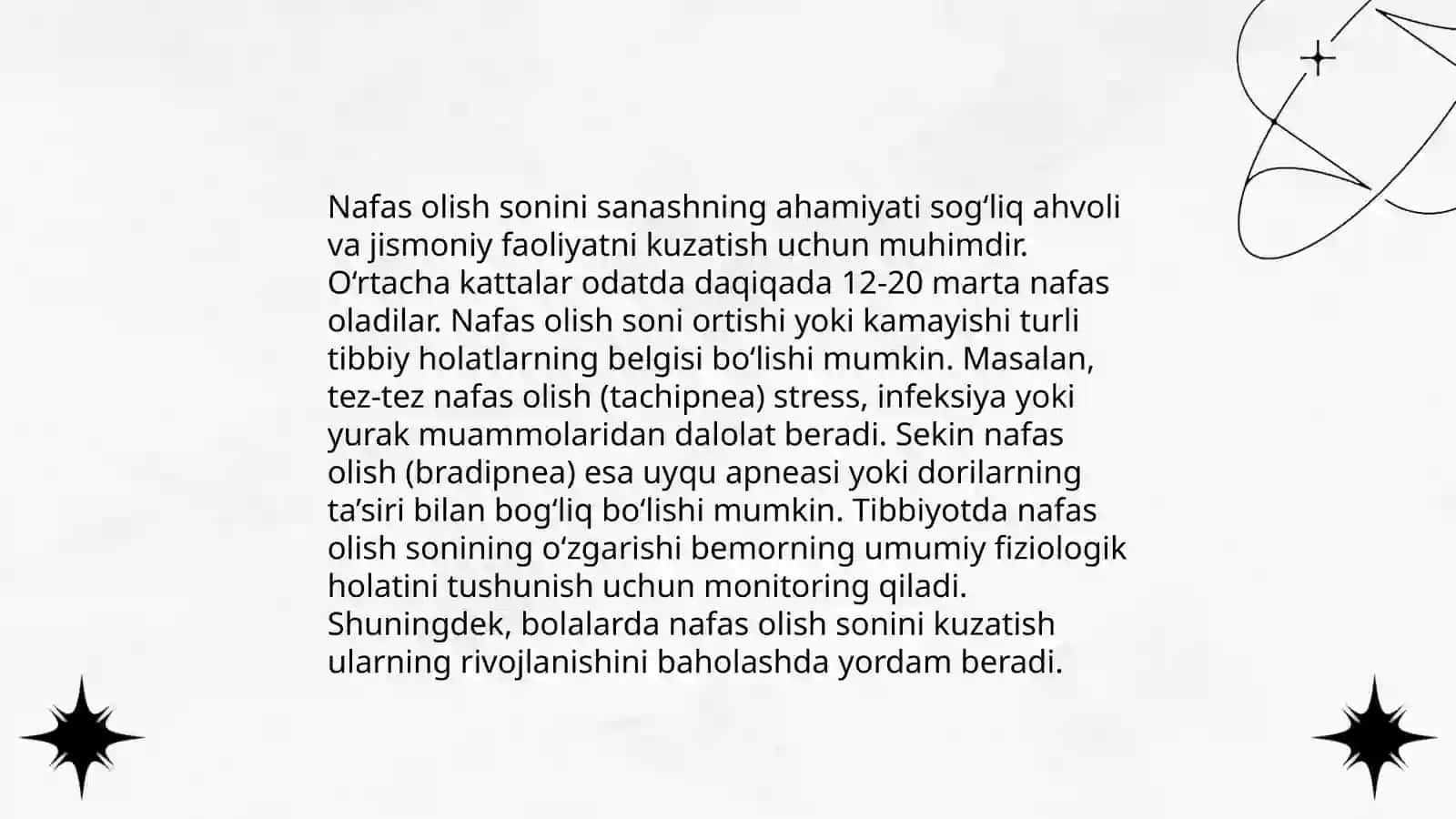 Nafas olish tizimi kasalliklarida bemorlarni kuzatish va parvarish qilish 4