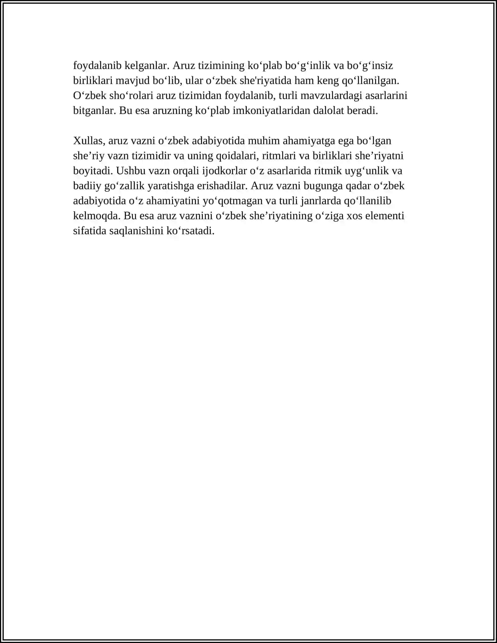 ERKIN VOHIDOV SHE'RLARINING VAZN XUSUSIYATLARI 4