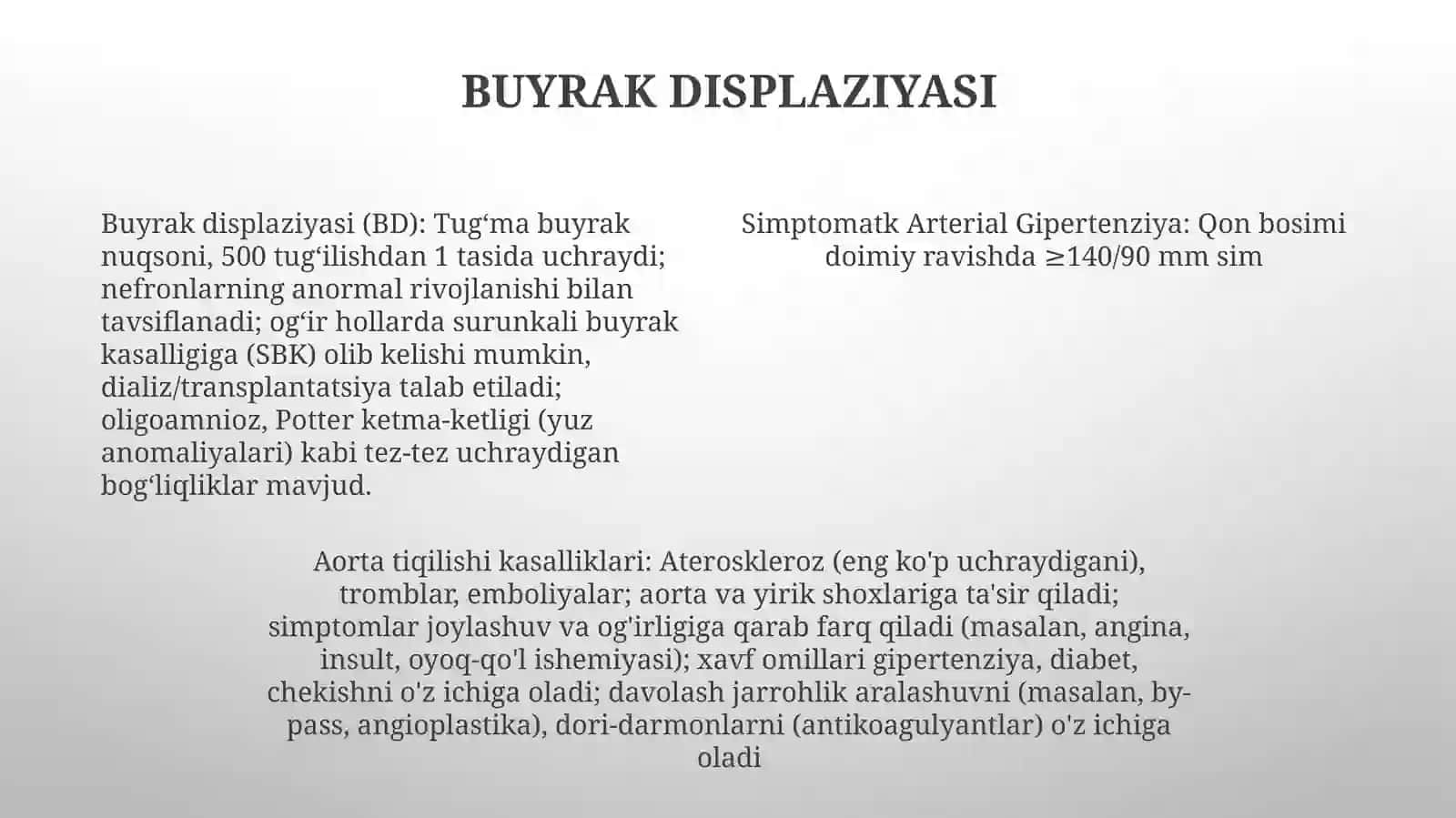 Aortaravogʻiokklyuzionkasalliklari,simptomatikarterialgipertenziyatugʻmabuyraknuqsonlari 4