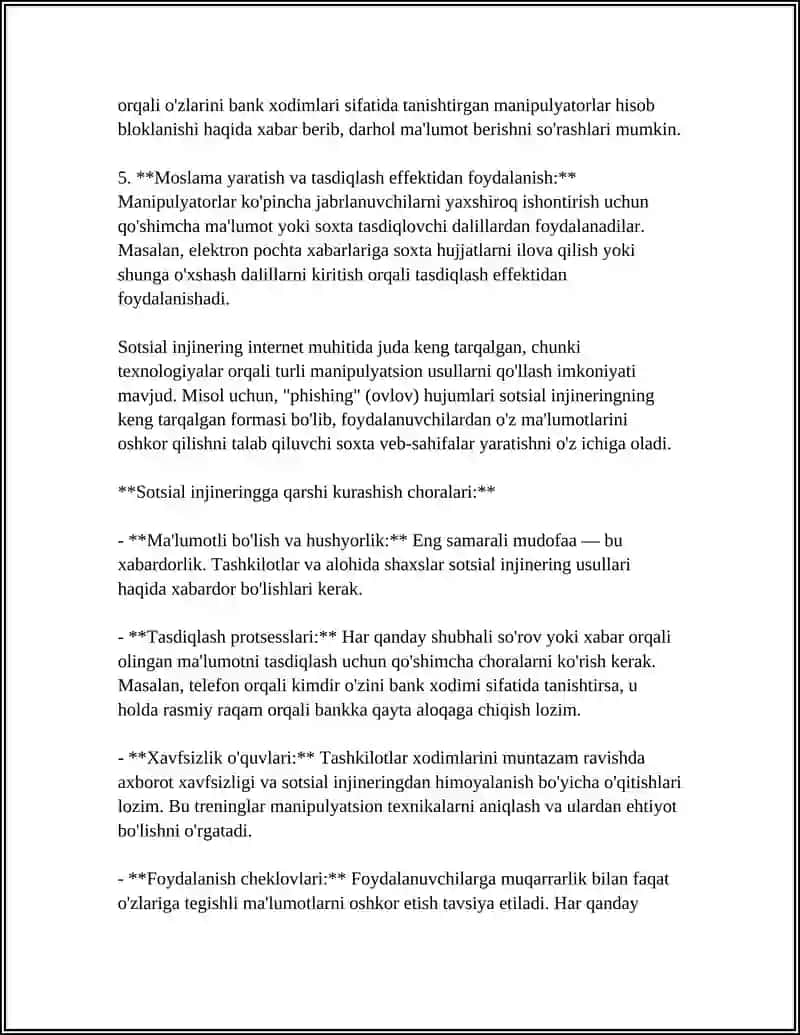 Sotsial injinering: tushunchasi va asosiy tamoyillari 4