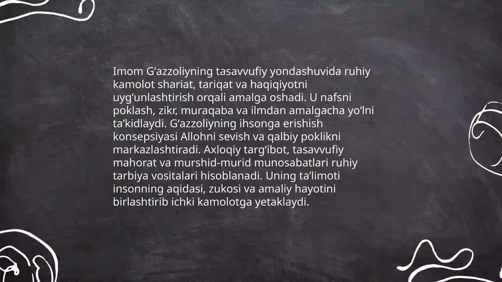 Sharq mutafakkirlarining islom dinning inson kamolotiga ta’siri haqidagi goʻyalari 4