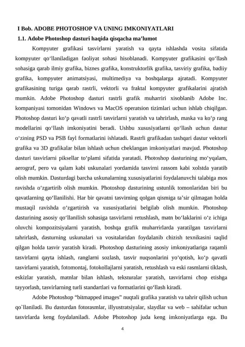 Kompyuter grafikasi sohasidagi fayl formatlari va bir-biridan farqli jixatlari 4