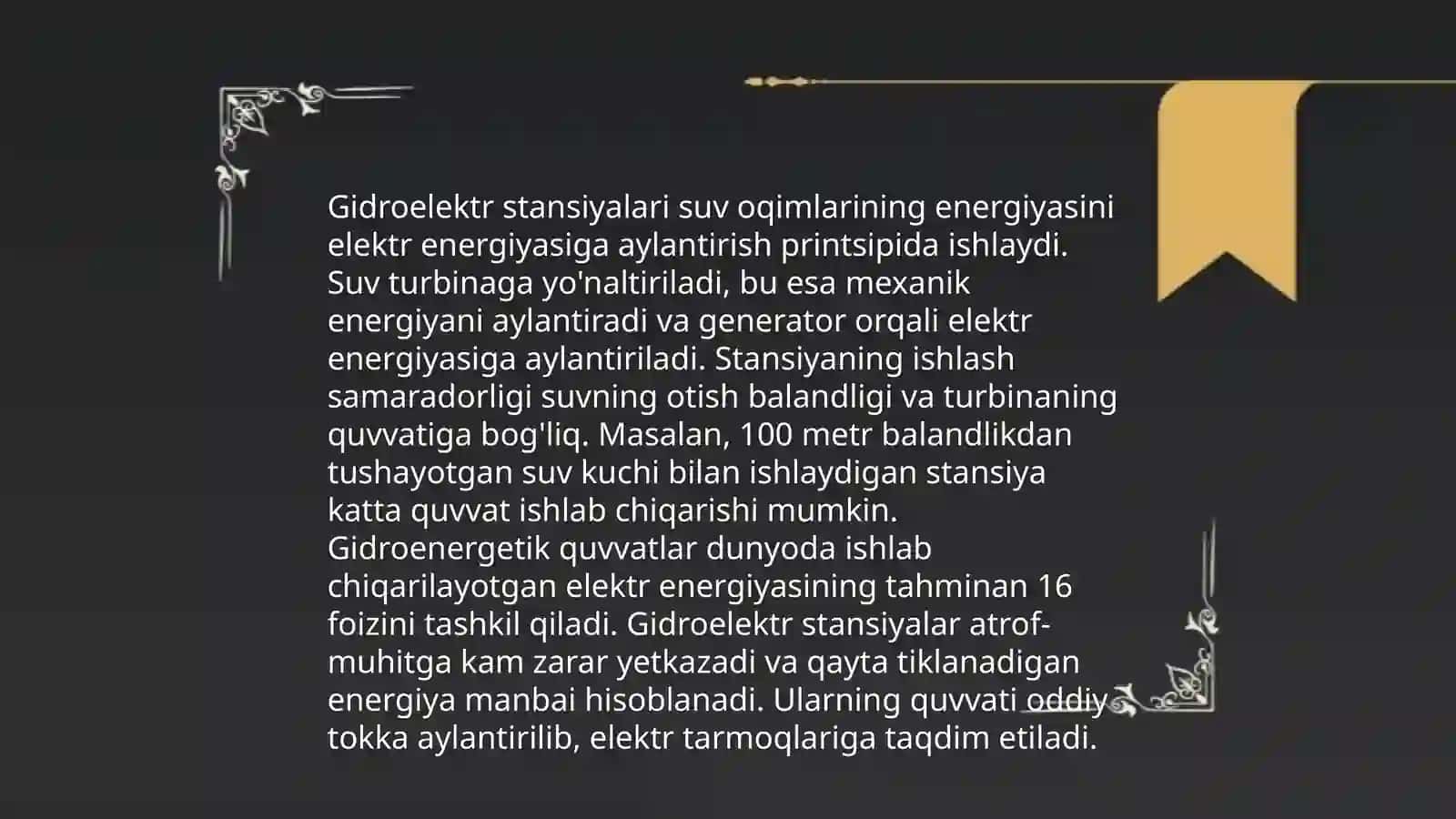 Elektr stansiyalar (GES, IES, AES) 4