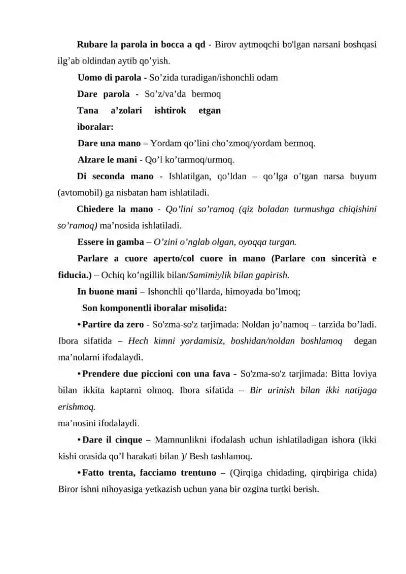 TILNING FRAZELOGIK VA PAREMIOLOGIK BIRLIKLARINI TARJIMA QILISH 4