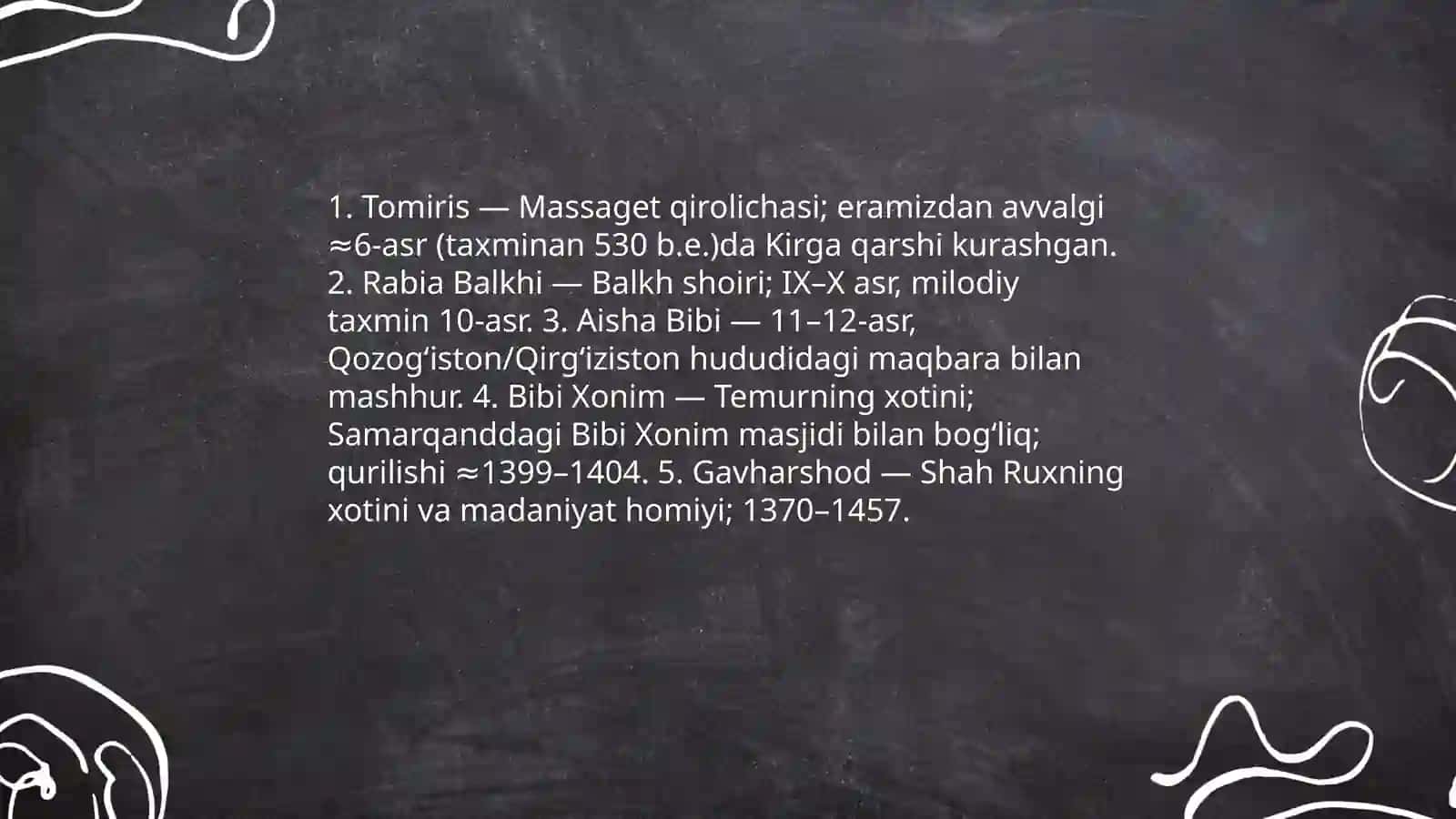 Tarixda iz qoldirgan ayollar 4