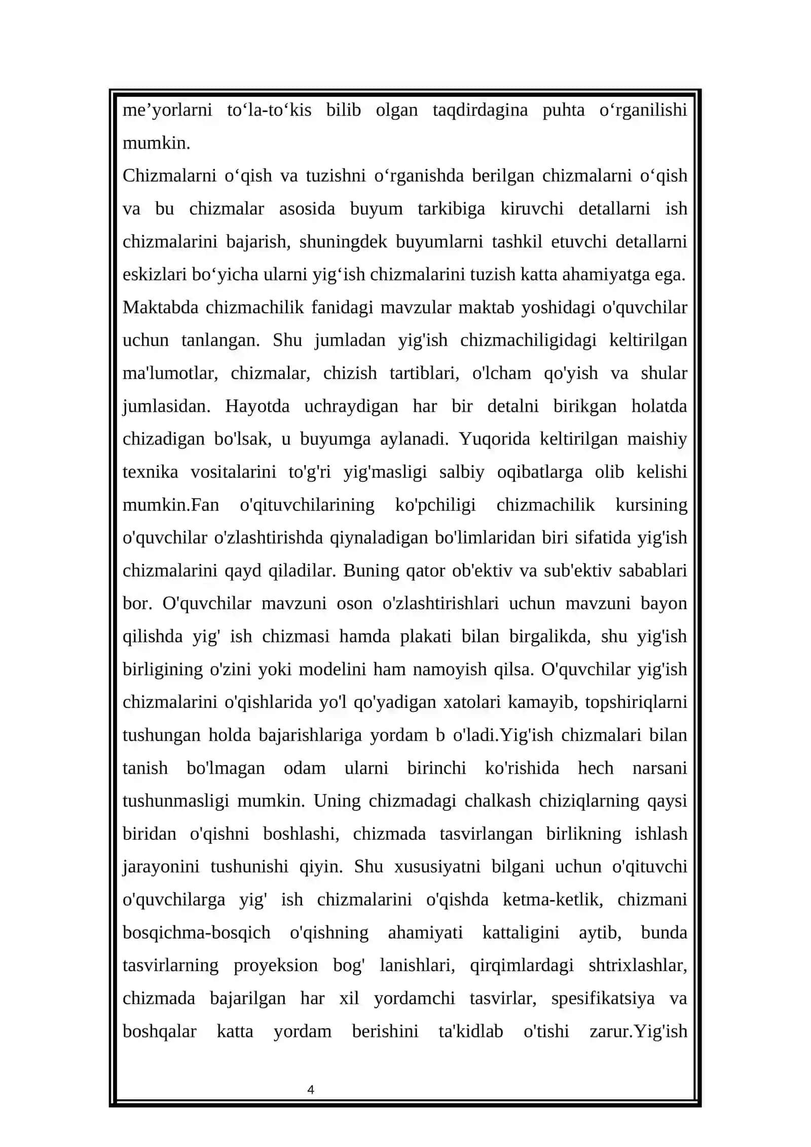 Konstruktorlik hujjatlarini ishlash 4