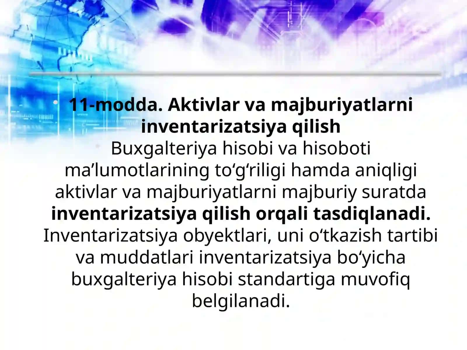 Inventarlash to‘g‘risida tushuncha va uning ahamiyati 4