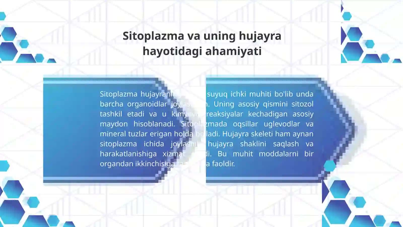 Hujayra va uning tarkibiy qismlari haqida to'liq texnik tahlil 4