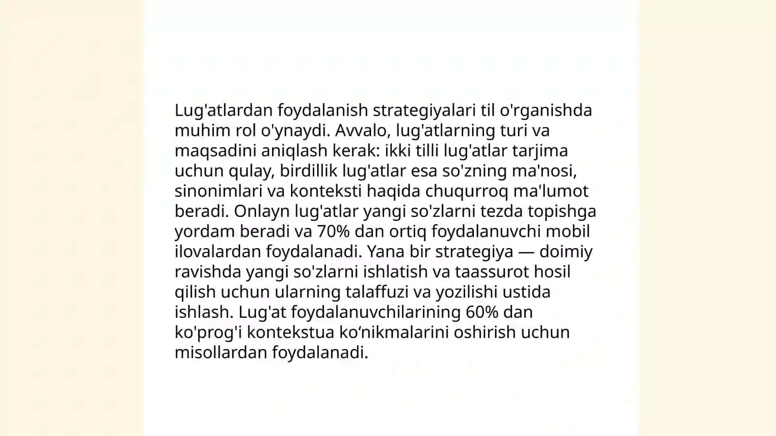 Pedagogik adabiyotlar lug'atlar o'qib o'rganish orqali metodika fan metodikasi tushunchalarini yoritib berish 4