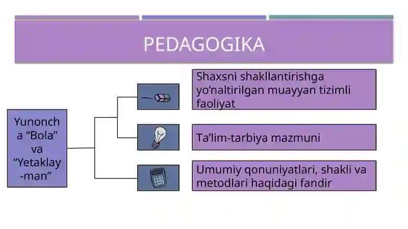 Boshlang'ich ta’lim pedagogikasi fanining mazmuni, predmeti, metodologiyasi, ilmiy-tadqiqot obyekti, metodlari. 4