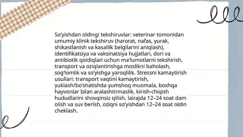 Otlarning goʻshtini qayta ishlash 4