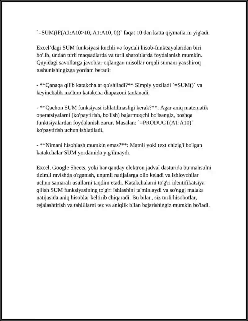 WORD MATN TAHRIRLAGICHIDA HISOBLASH ISHLARINI BAJARISH 4