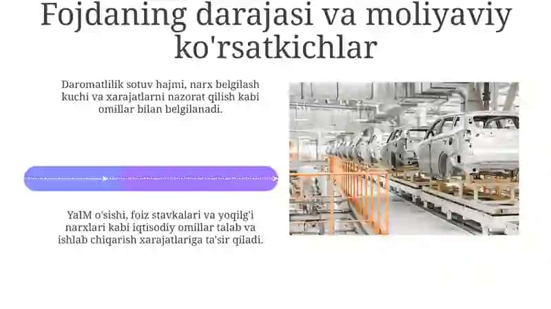 Avtomobil sanoatining iqtisodiy taxlili 4