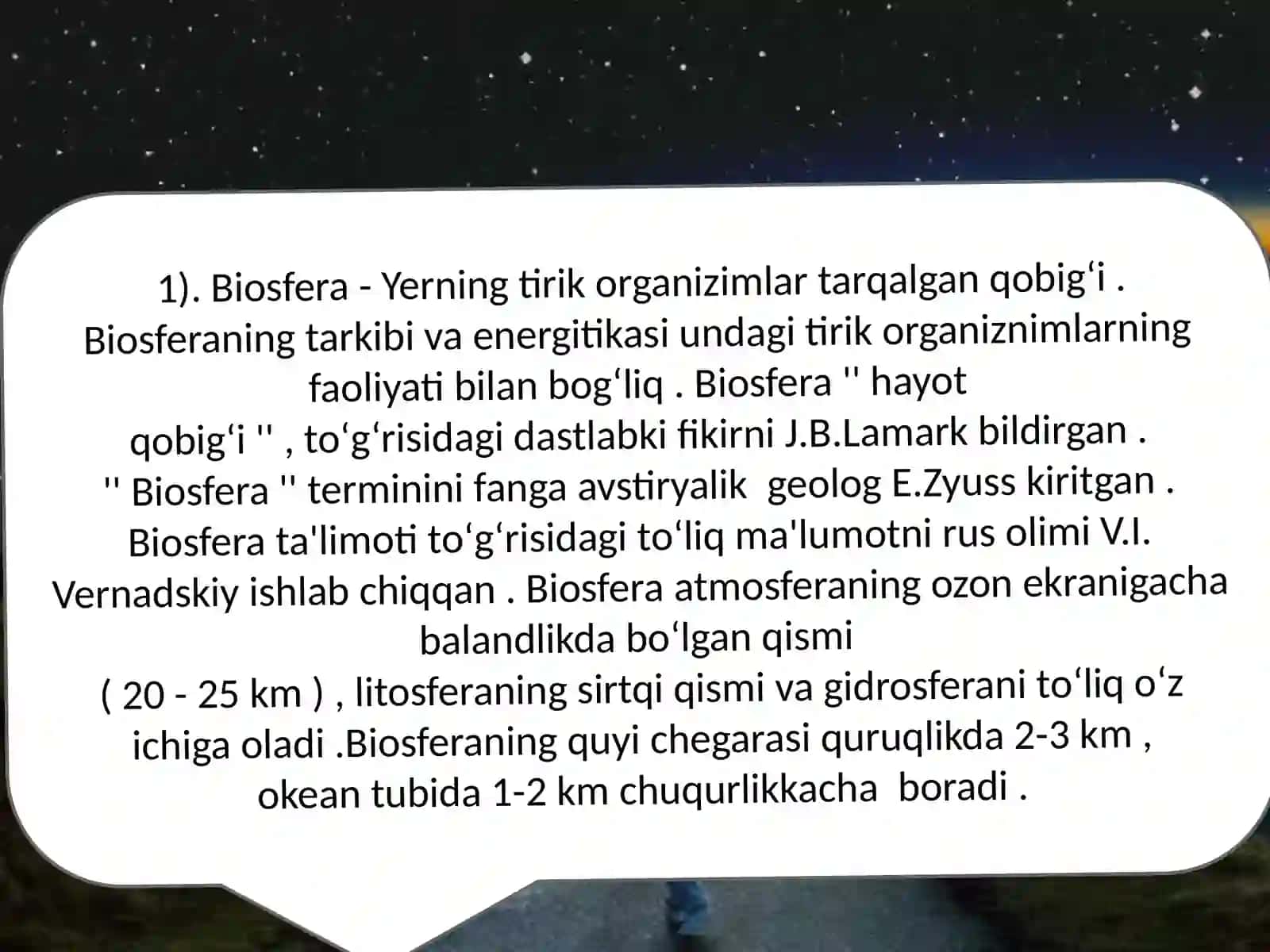 Umumiy ekalogiya fanidan Slayd namoyishi 4