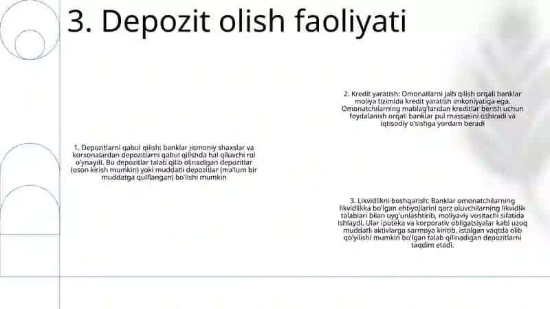 Moliya Bozorlaridagi Faoliyati 4