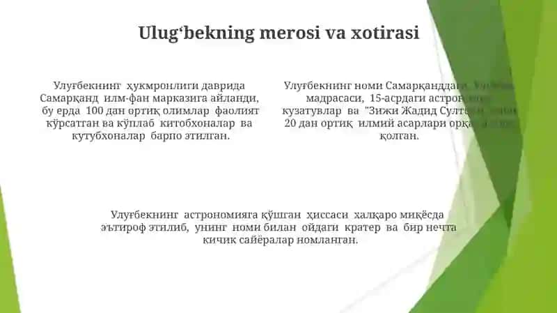 Ulugʻbekning Ilmiy Ishlari va Samarqand Rasadxonasi 4