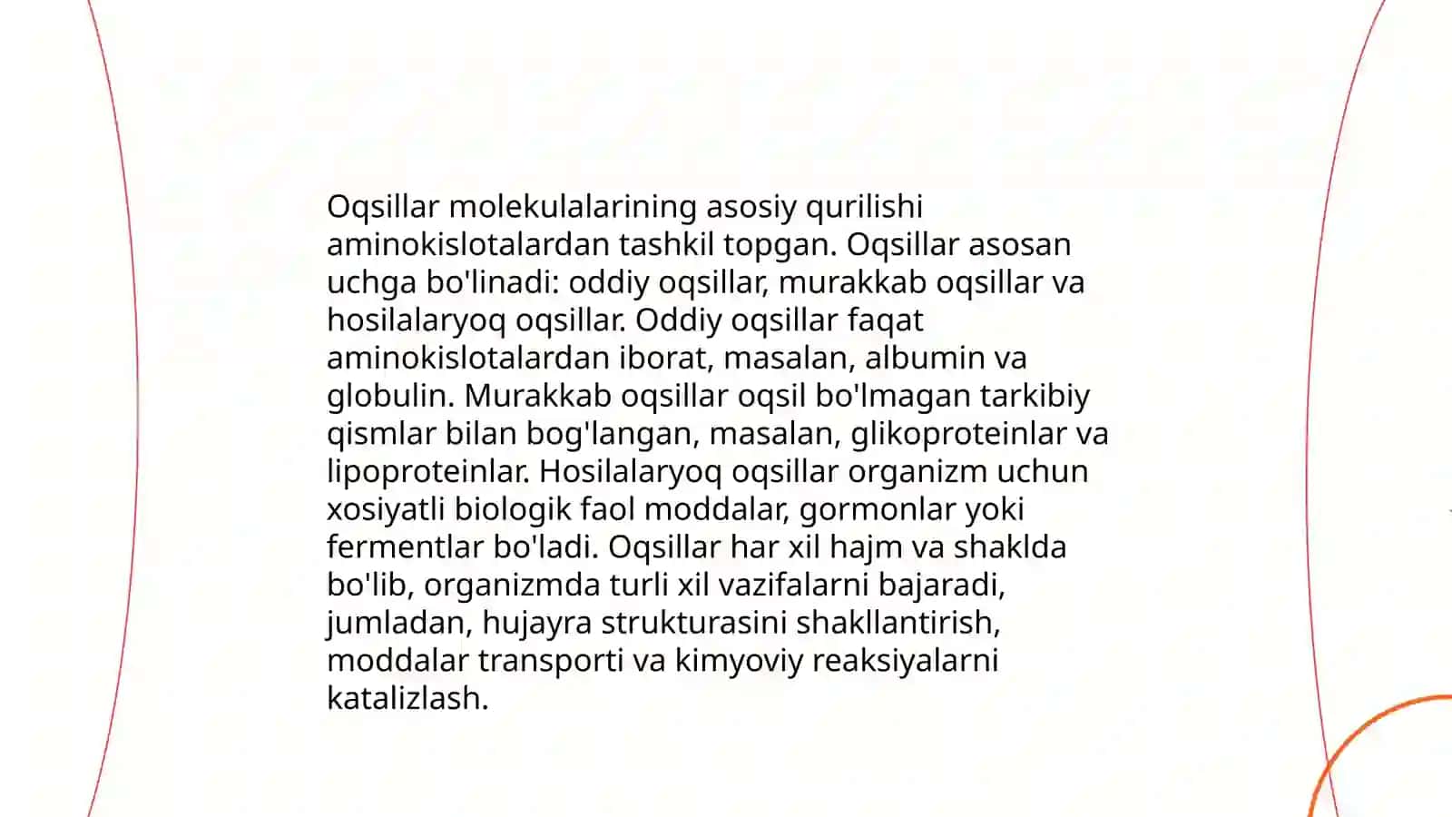 Oqsillarning xossalari 4