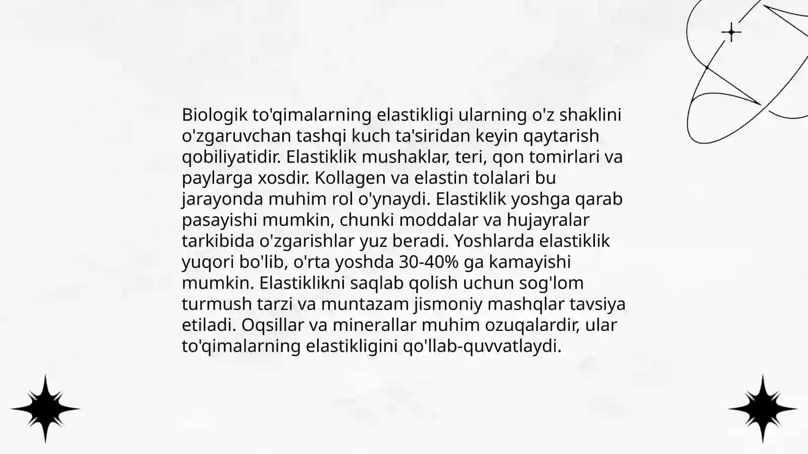 Qattiq jismlar va biologik to’qimalarning mexanik xossalari 4