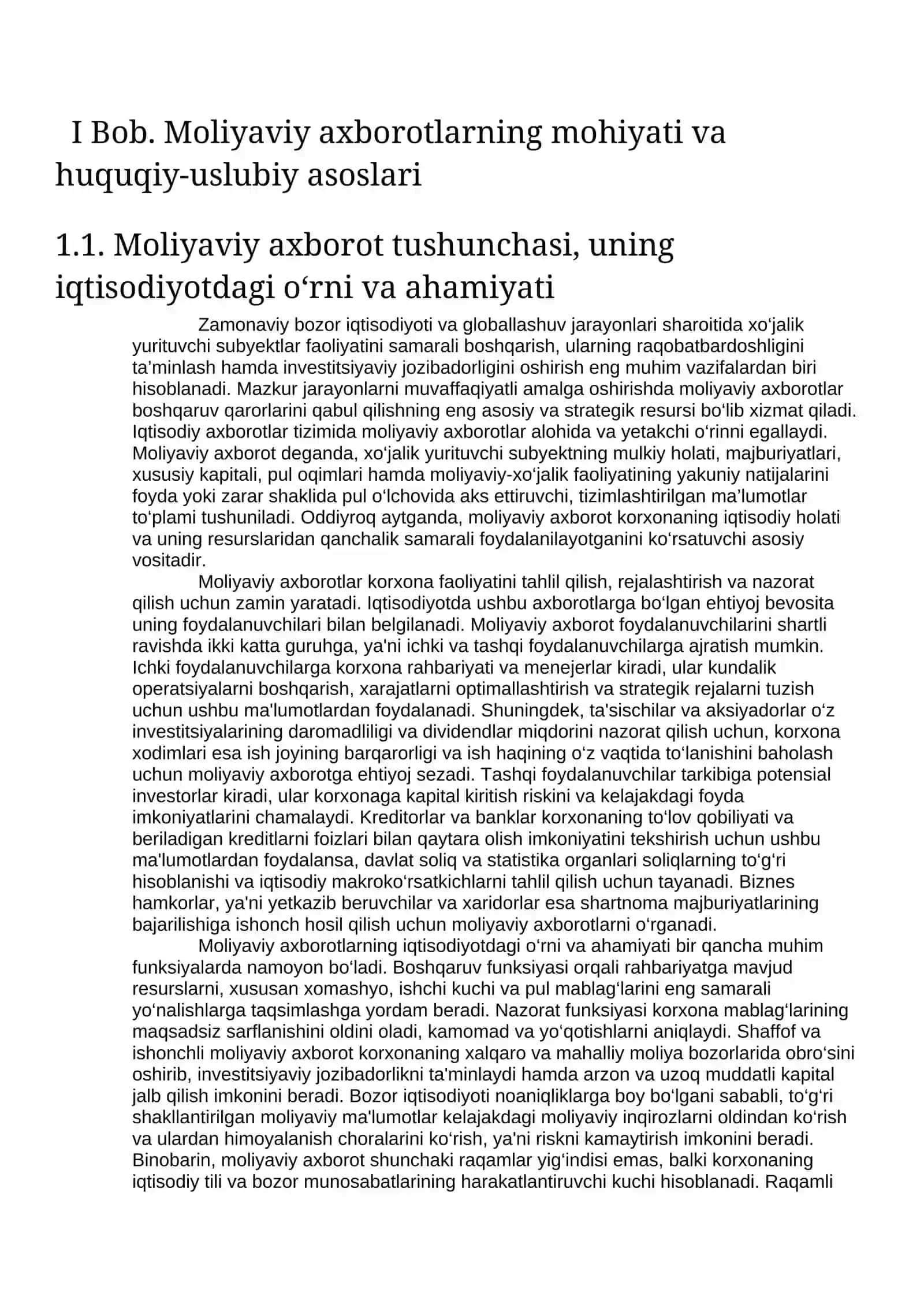 Moliyaviy axborotlarning umumiy tavsifi 4