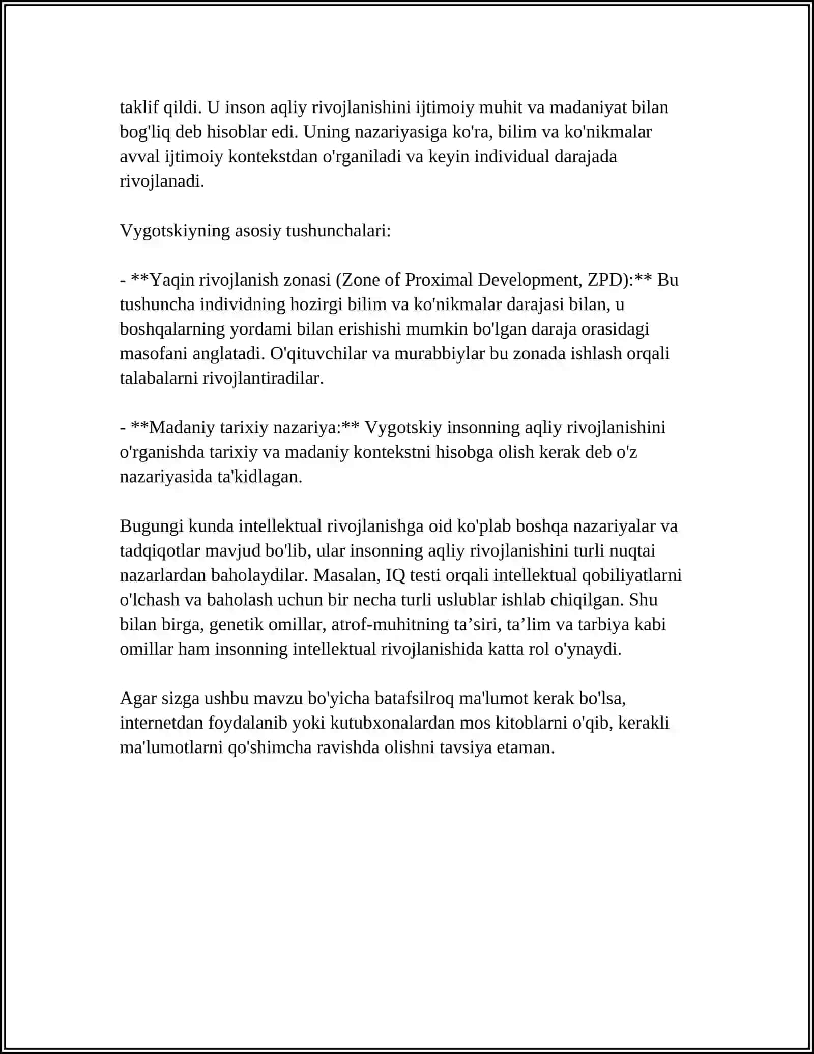 INTELEKT VA KREATIV NAZARIYALAR 4