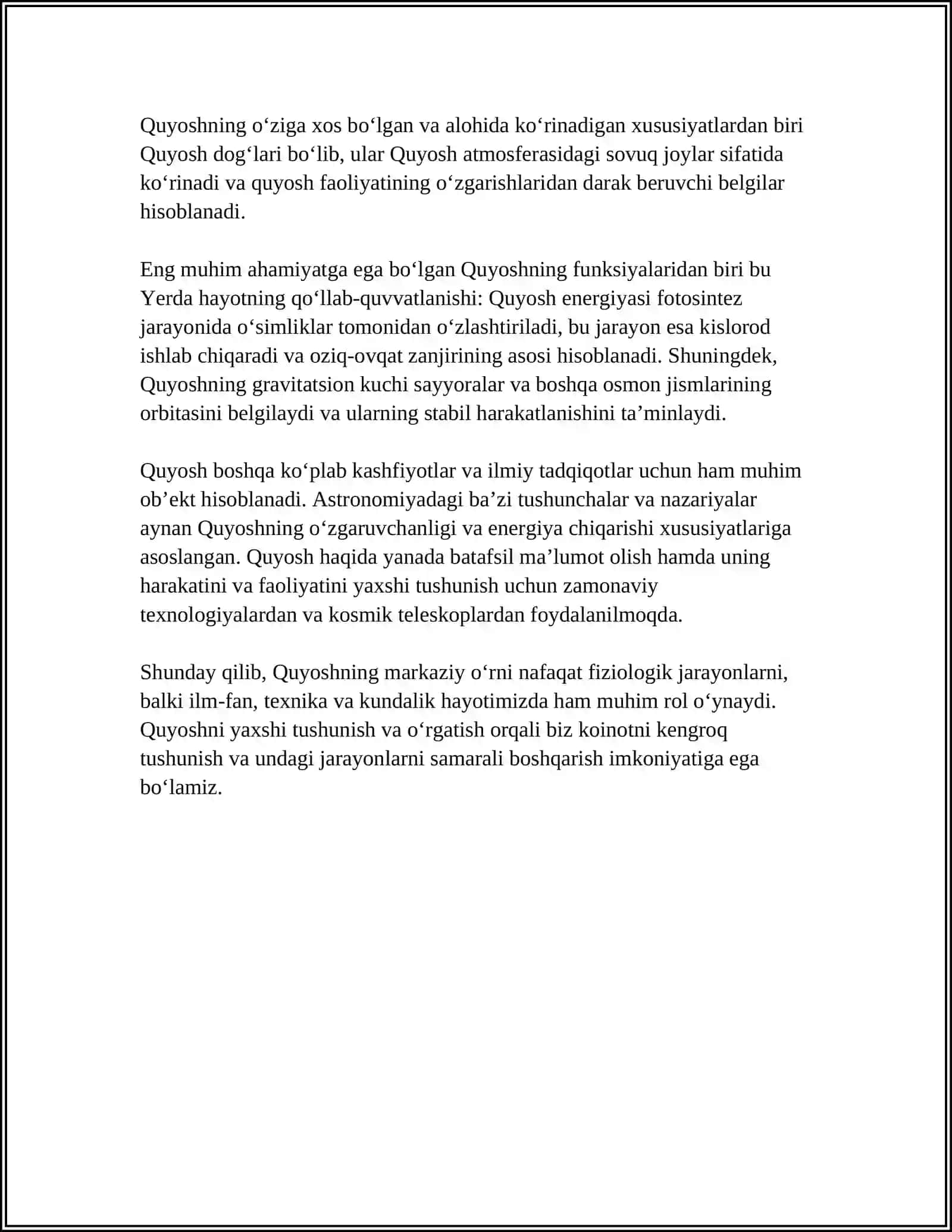 YERNING QUYOSH ATROFIDA AYLANISHINING GEOGRAFIK OQIBATLARI 4