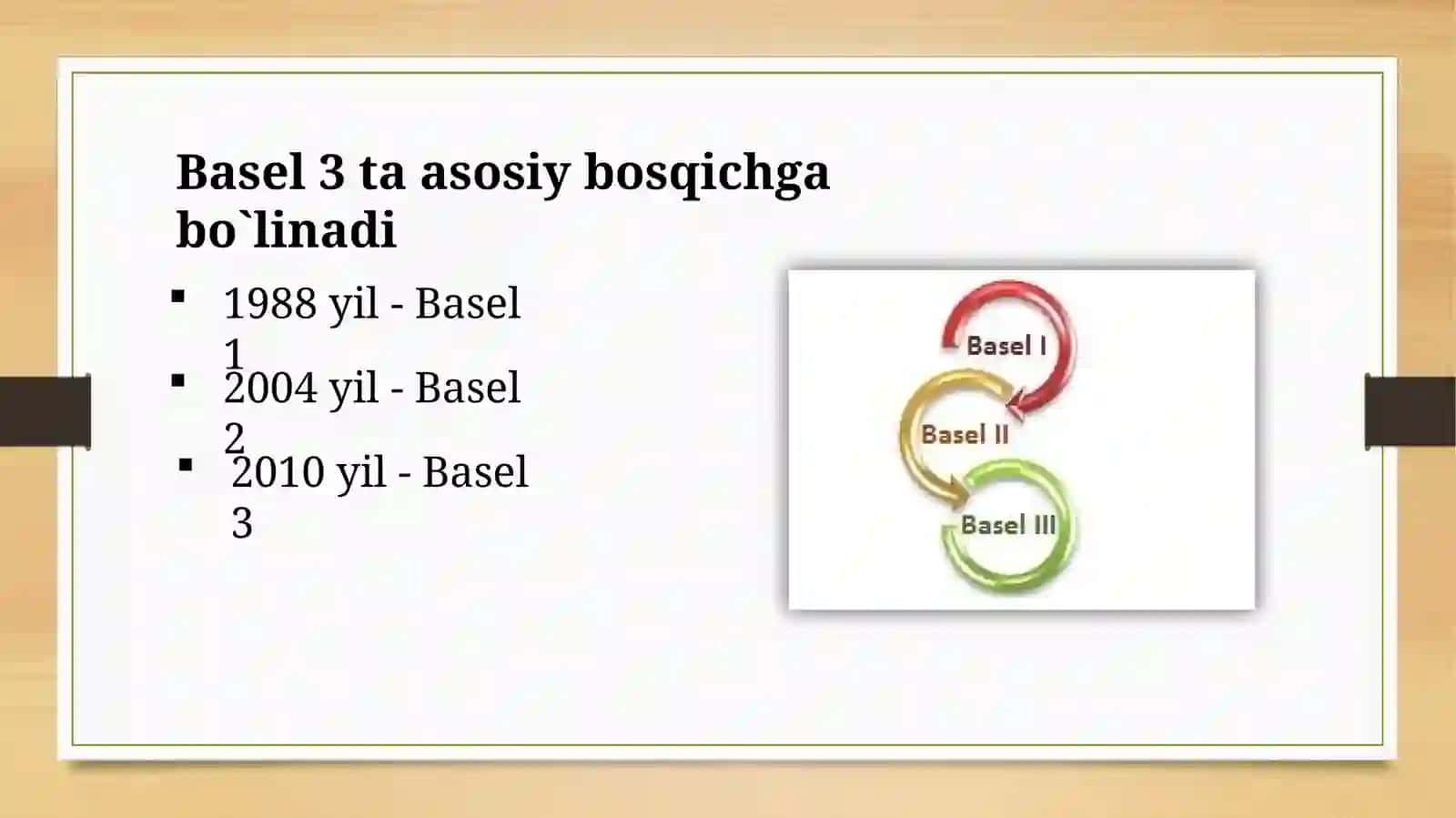 Basel kelishuvi va uning o'zbekistonda qo'llanishi 4