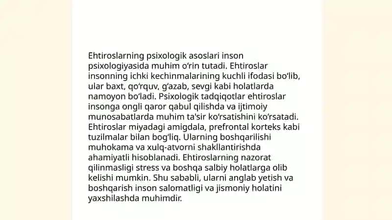 Affektlar, ehtiros va kayfiyat 4