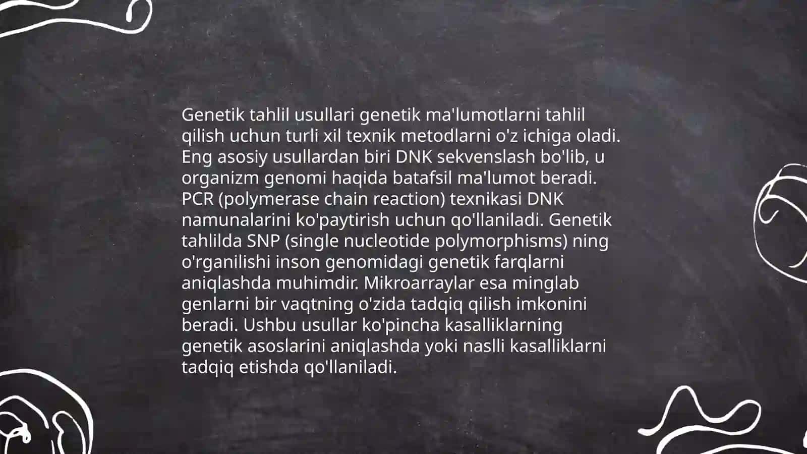 Odamlarda irsiy kasalliklar va davolash usullari 4