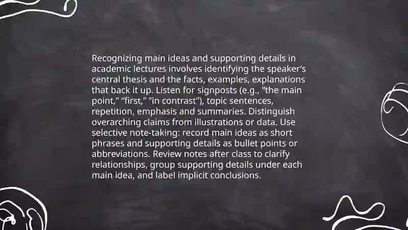 Listening to lectures. Listening in an academic context 4