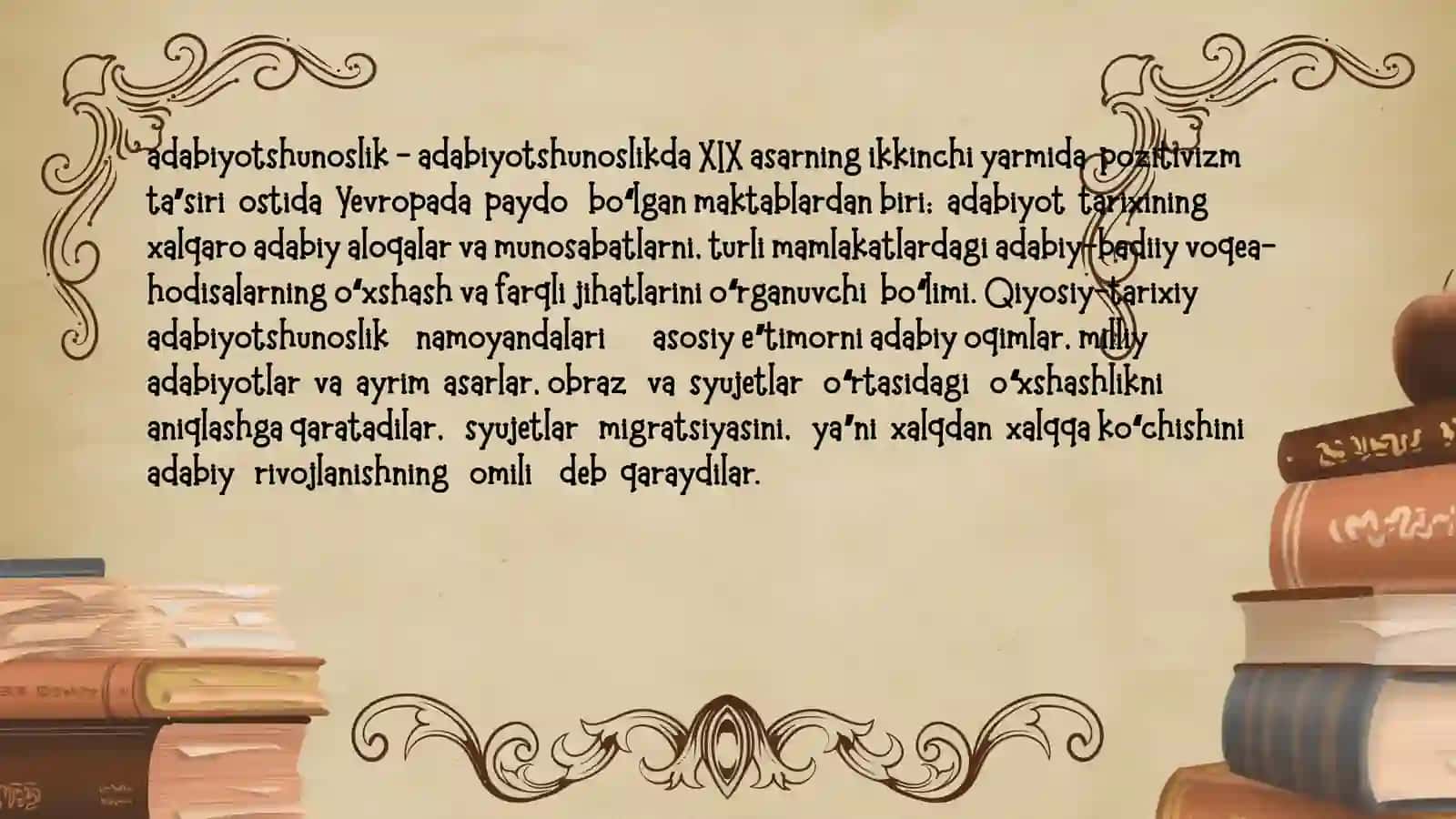 Qiyosiy adabiyotshunoslik shakllanish tarixi, metodologik omillar 4