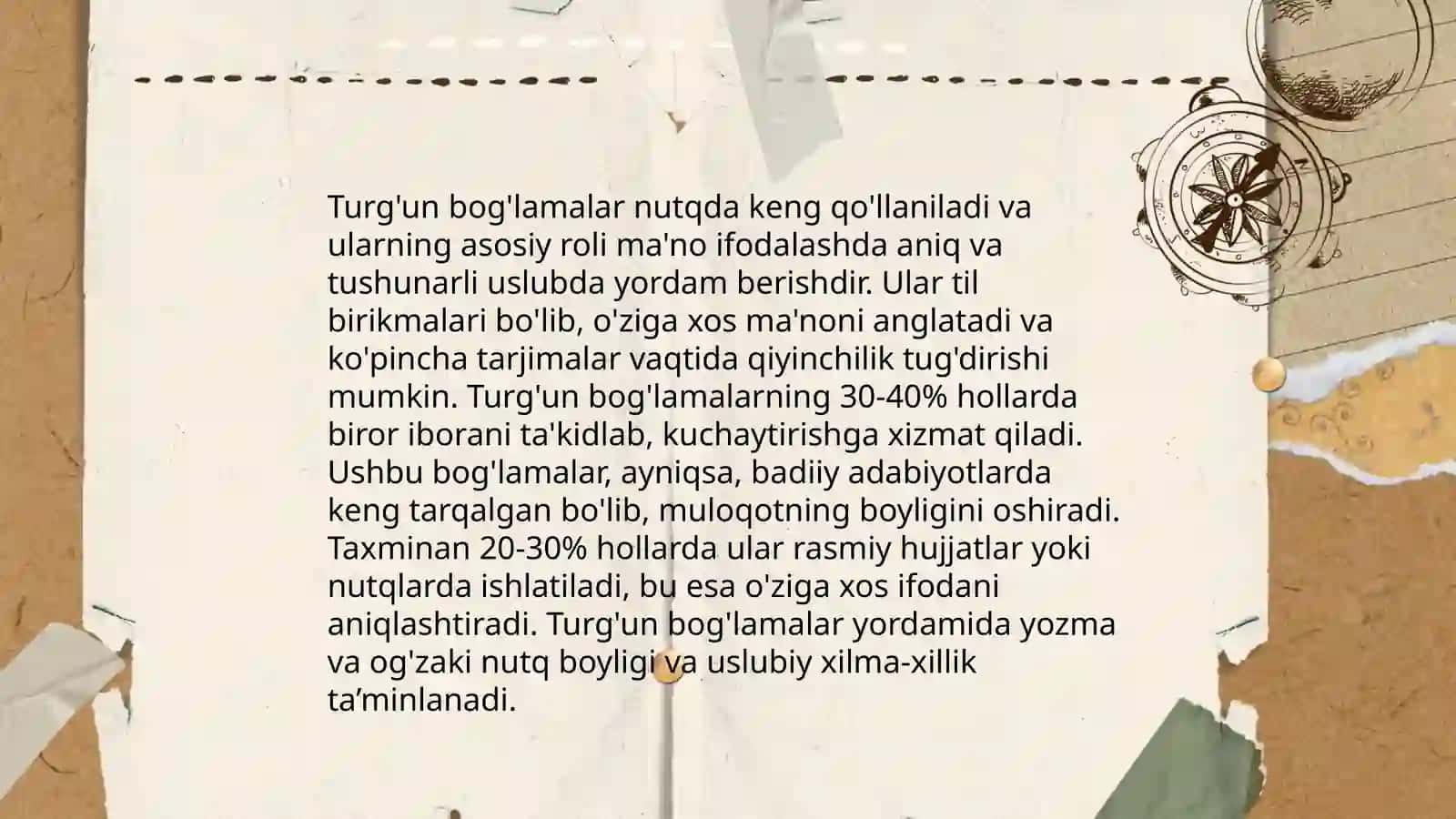 So'z brikmasi va turg'un bog'lama 4